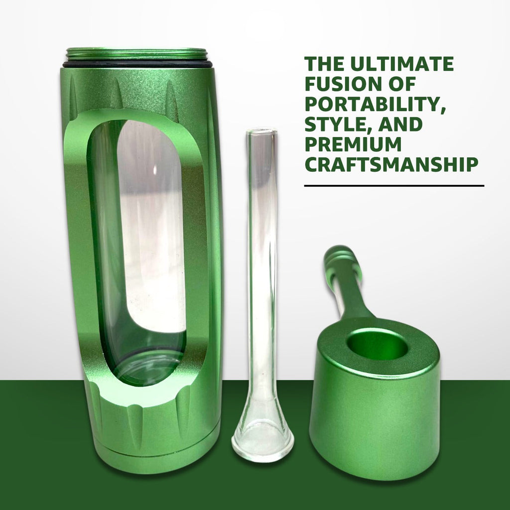 ZenPuff Co.™ Premium Glass & Aluminum Water Bottle