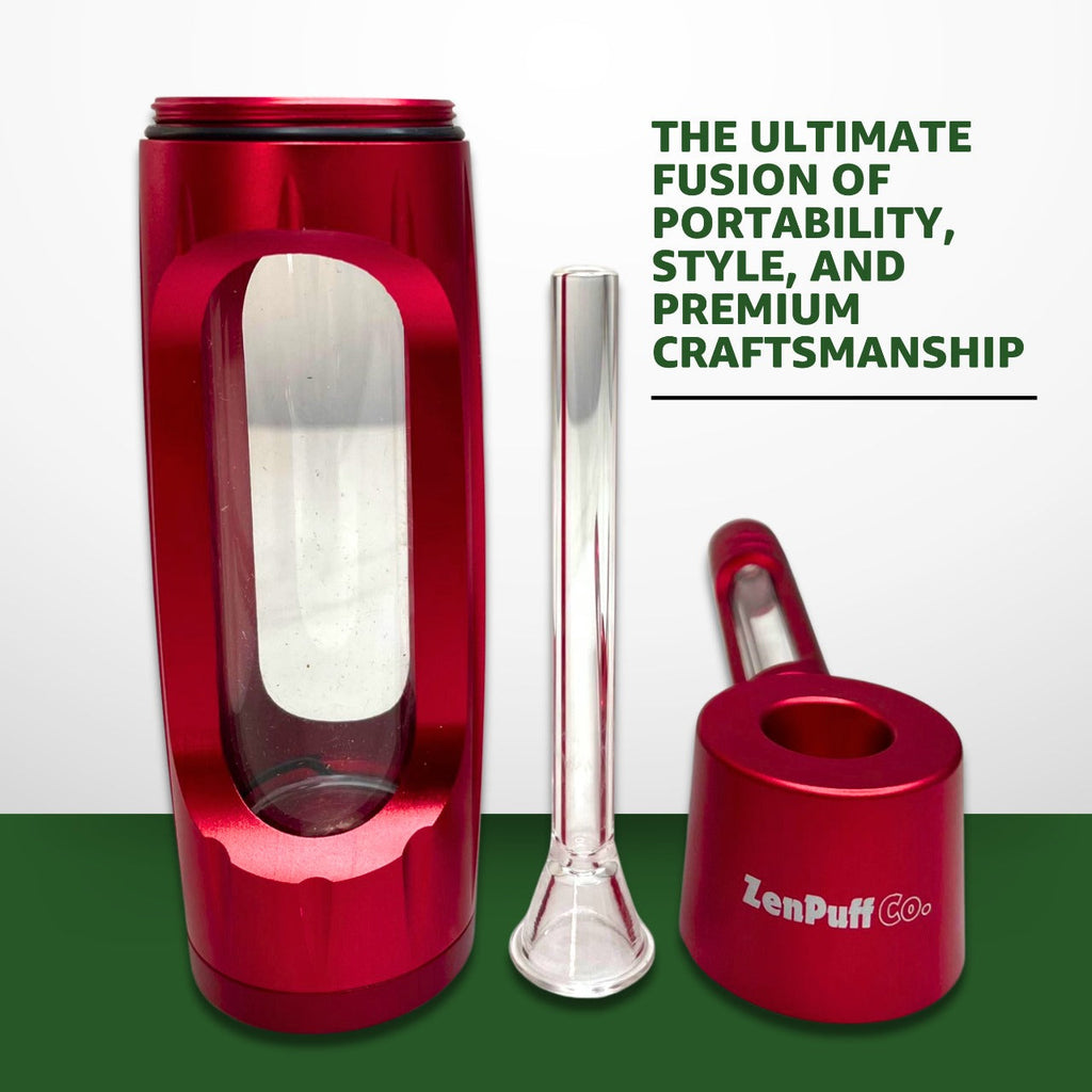 ZenPuff Co.™ Premium Glass & Aluminum Water Bottle