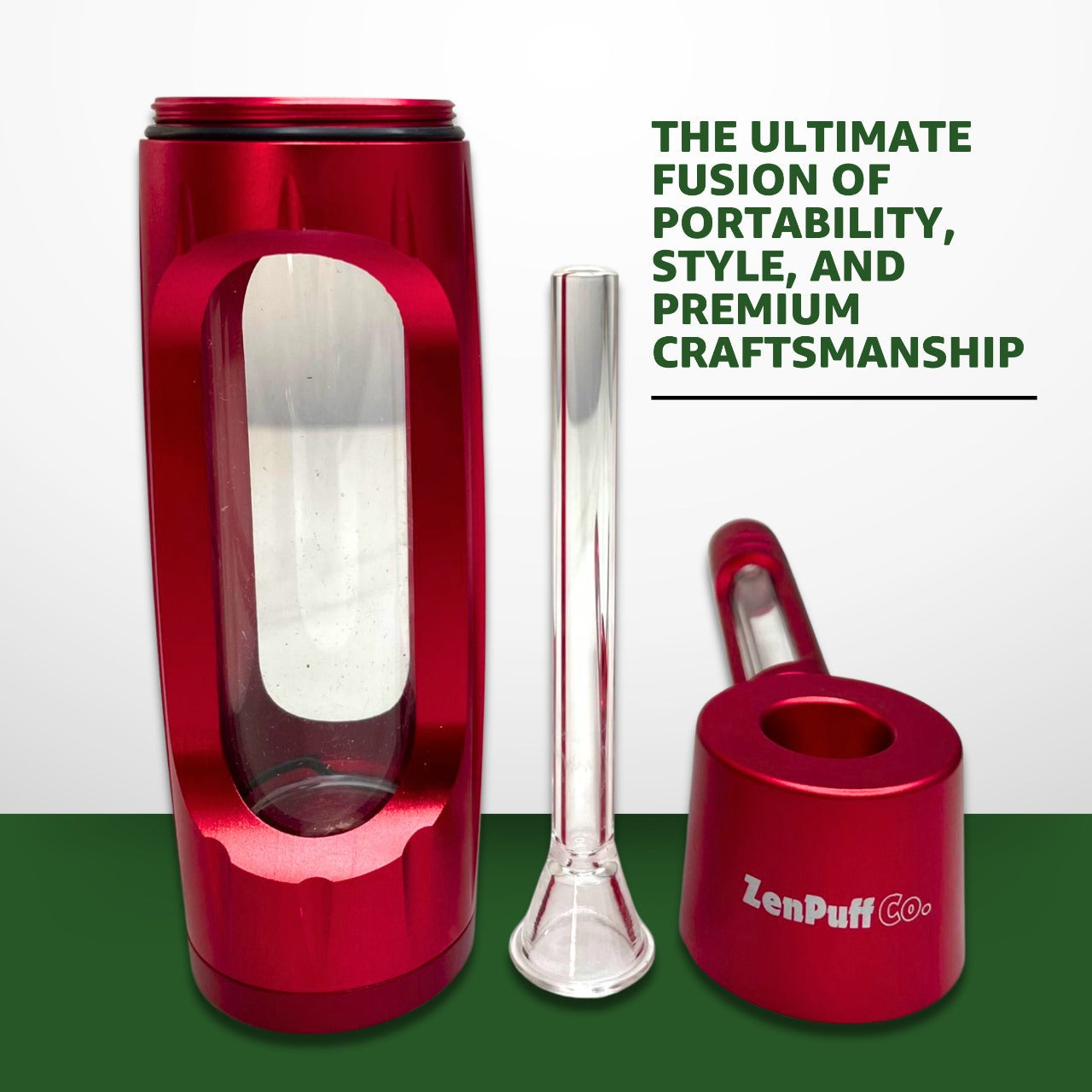 ZenPuff Co.™ Premium Glass & Aluminum Water Bottle